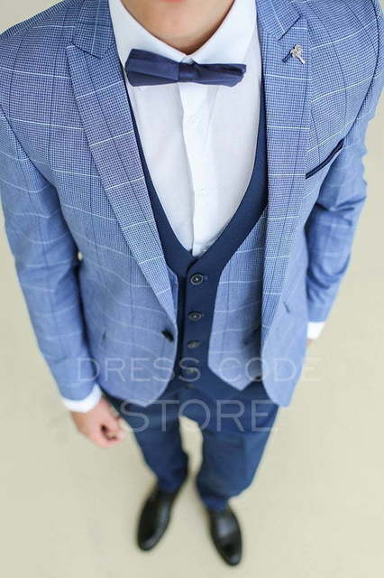 Однобортный, Тройка Свадебный костюм Fleming (Флеминг) от Салон мужских костюмов Dress Сode Store 2