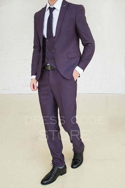 Однобортный, Тройка Свадебный костюм Fletcher (Флетчер) от Салон мужских костюмов Dress Сode Store 3