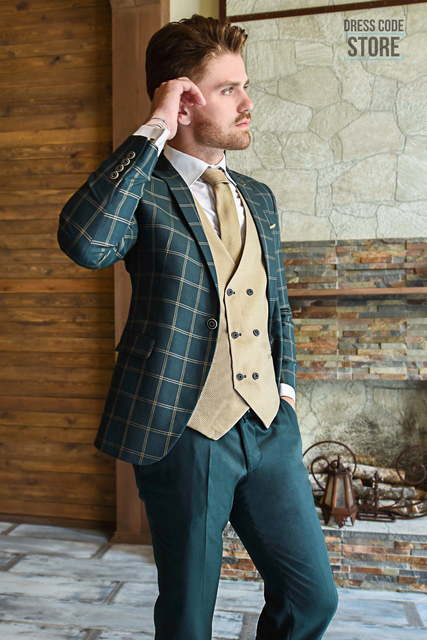 Однобортный, Тройка Свадебный костюм Forrester (Форрестер) от Салон мужских костюмов Dress Сode Store 2