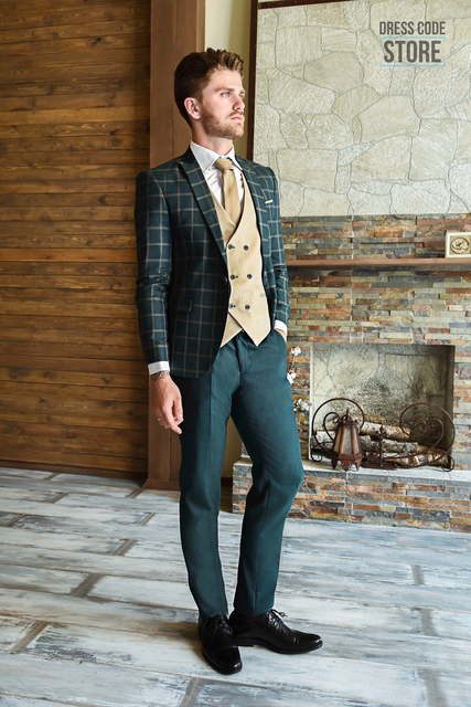 Однобортный, Тройка Свадебный костюм Forrester (Форрестер) от Салон мужских костюмов Dress Сode Store 4