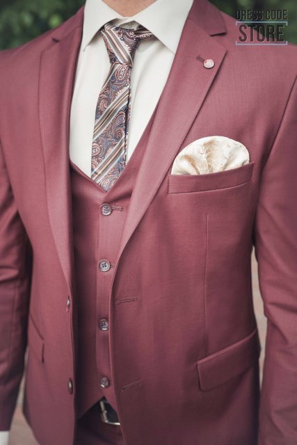 Однобортный, Тройка Свадебный костюм Garnet от Салон мужских костюмов Dress Сode Store 2