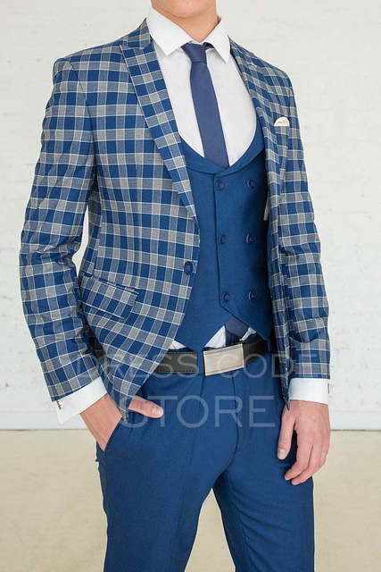 Однобортный, Тройка Свадебный костюм Gordon (Гордон) от Салон мужских костюмов Dress Сode Store 4