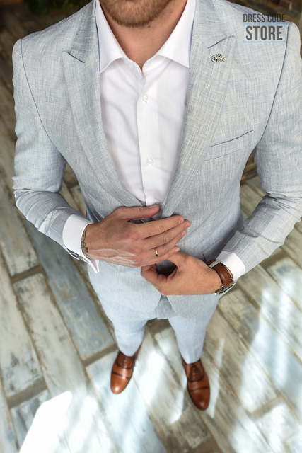 Однобортный, Двойка Свадебный костюм Hamilton (Гамильтон) от Салон мужских костюмов Dress Сode Store 3