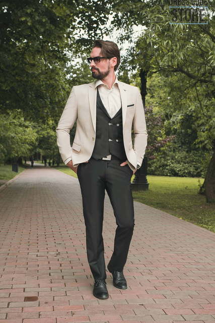 Однобортный, Тройка Свадебный костюм Harward от Салон мужских костюмов Dress Сode Store 6