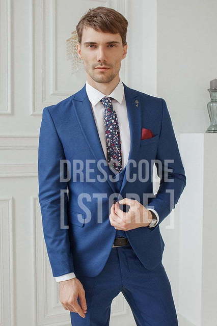 Однобортный, Тройка Свадебный костюм Henderson (Хендерсон) от Салон мужских костюмов Dress Сode Store 2