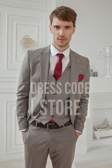 Однобортный, Тройка Свадебный костюм Kennedy (Кеннеди) от Салон мужских костюмов Dress Сode Store 3