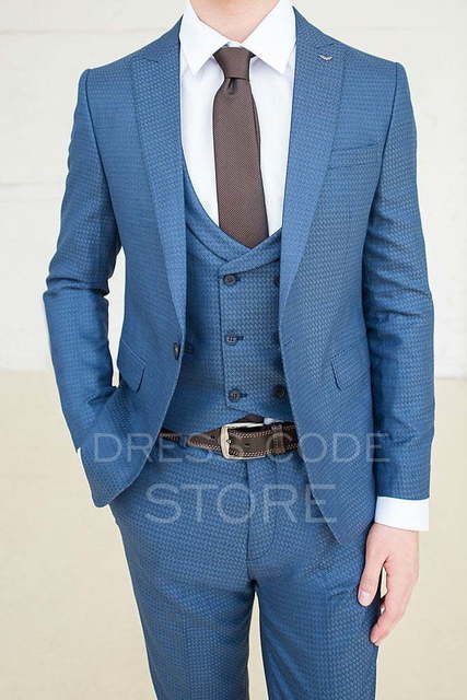 Однобортный, Тройка Свадебный костюм Kinnear (Киннер) от Салон мужских костюмов Dress Сode Store 2