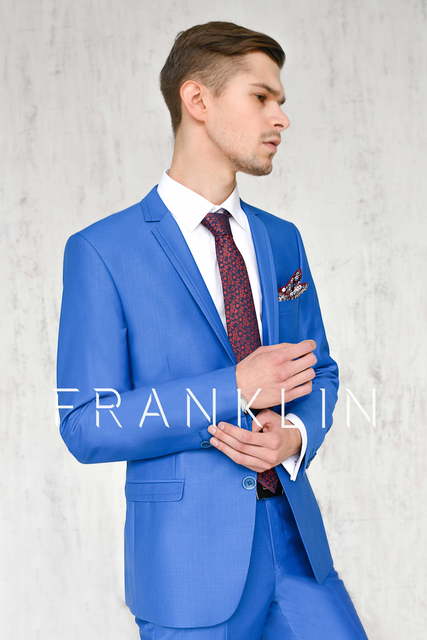 Однобортный, Тройка Свадебный костюм Lazure (Лазурь) от Салон мужских костюмов Dress Сode Store 2