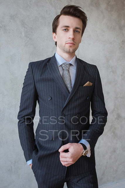 Двойка, Двубортный Свадебный костюм Livingstone (Ливингстоун) от Салон мужских костюмов Dress Сode Store 2