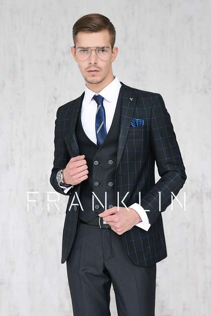 Однобортный, Тройка Свадебный костюм Maxwell (Максвэлл) от Салон мужских костюмов Dress Сode Store 2