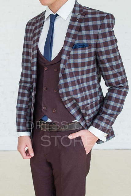 Однобортный, Тройка Свадебный костюм Mcalister (Макалистер) от Салон мужских костюмов Dress Сode Store 2