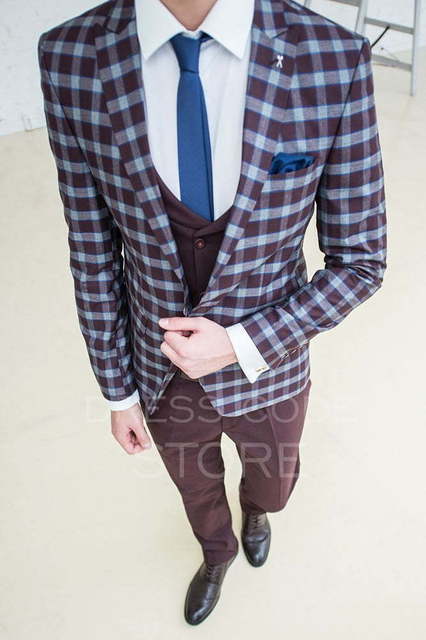 Однобортный, Тройка Свадебный костюм Mcalister (Макалистер) от Салон мужских костюмов Dress Сode Store 3