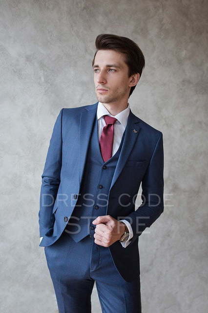 Однобортный, Тройка Свадебный костюм Mclaren (Макларен) от Салон мужских костюмов Dress Сode Store 3