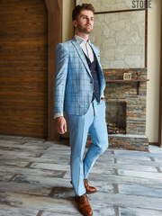 Однобортный, Тройка Свадебный костюм Melville (Мелвилл) от Салон мужских костюмов Dress Сode Store 1