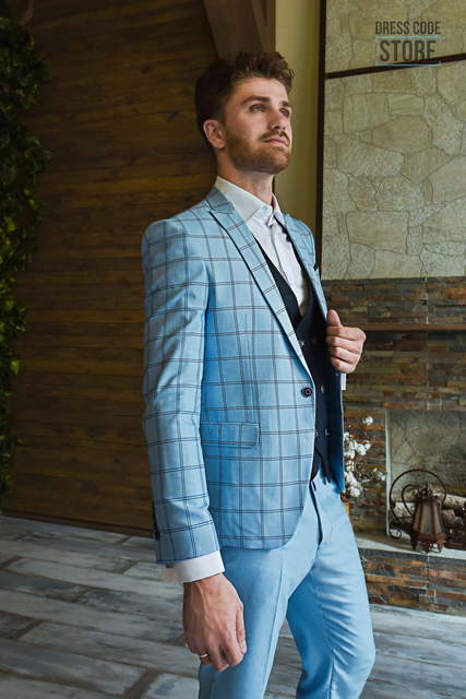 Однобортный, Тройка Свадебный костюм Melville (Мелвилл) от Салон мужских костюмов Dress Сode Store 3