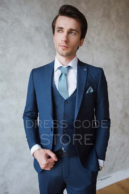 Однобортный, Тройка Свадебный костюм Muir (Мур) от Салон мужских костюмов Dress Сode Store 2