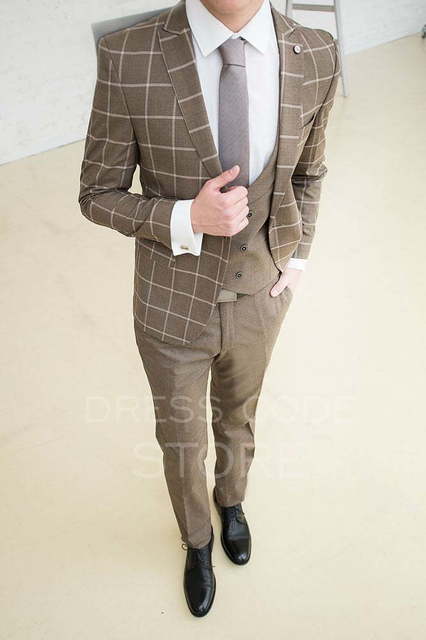 Однобортный, Тройка Свадебный костюм Munro (Манро) от Салон мужских костюмов Dress Сode Store 2