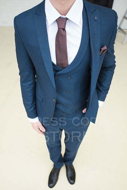 Однобортный, Тройка Свадебный костюм Napier (Непьер) от Салон мужских костюмов Dress Сode Store 3