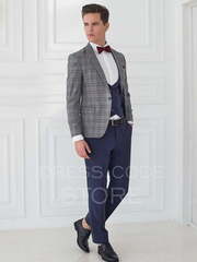 Однобортный, Тройка Свадебный костюм Nicolson (Николсон) от Салон мужских костюмов Dress Сode Store 1