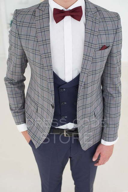 Однобортный, Тройка Свадебный костюм Nicolson (Николсон) от Салон мужских костюмов Dress Сode Store 3