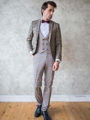 Однобортный, Тройка Свадебный костюм Nicolson (Николсон) от Салон мужских костюмов Dress Сode Store 1