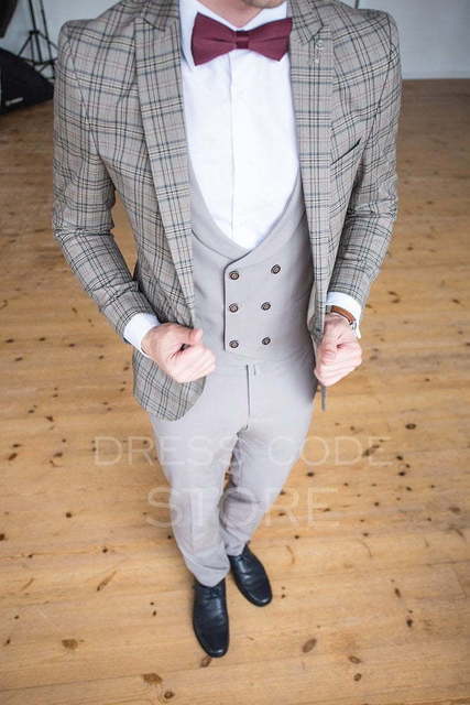 Однобортный, Тройка Свадебный костюм Nicolson (Николсон) от Салон мужских костюмов Dress Сode Store 4