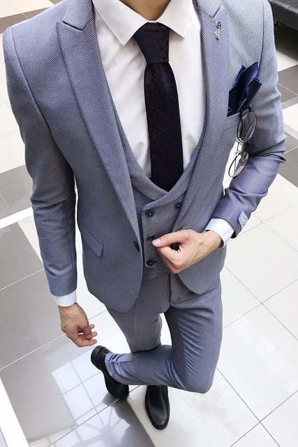 Однобортный, Тройка Свадебный костюм Oliphant (Олифант) от Салон мужских костюмов Dress Сode Store 4