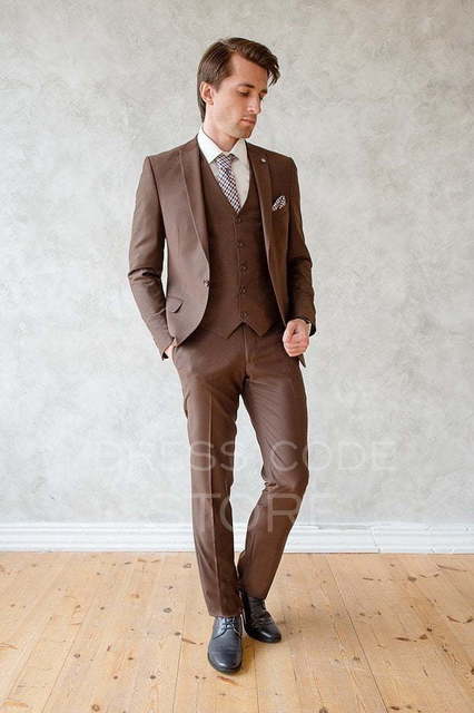 Однобортный, Тройка Свадебный костюм Paisley (Пейсли) от Салон мужских костюмов Dress Сode Store 2