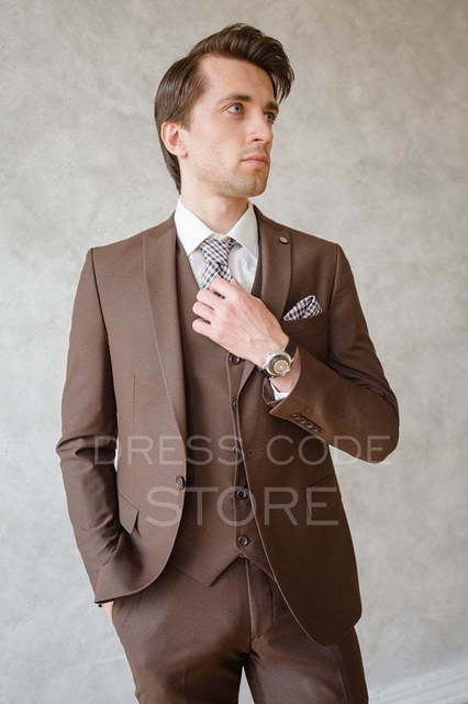 Однобортный, Тройка Свадебный костюм Paisley (Пейсли) от Салон мужских костюмов Dress Сode Store 3