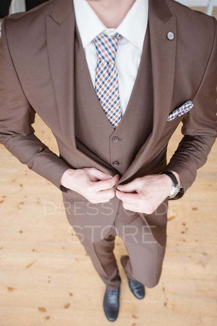 Однобортный, Тройка Свадебный костюм Paisley (Пейсли) от Салон мужских костюмов Dress Сode Store 4