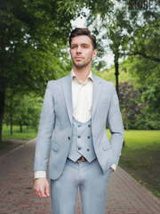 Однобортный, Тройка Свадебный костюм Pale от Салон мужских костюмов Dress Сode Store 1