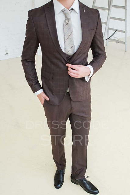 Однобортный, Тройка Свадебный костюм Patterson (Паттерсон) от Салон мужских костюмов Dress Сode Store 3