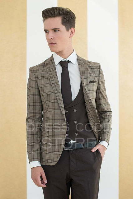 Однобортный, Тройка Свадебный костюм Rattray (Раттрей) от Салон мужских костюмов Dress Сode Store 2