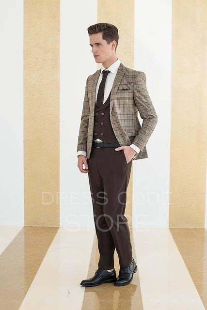 Однобортный, Тройка Свадебный костюм Rattray (Раттрей) от Салон мужских костюмов Dress Сode Store 3