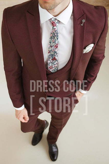 Однобортный, Тройка Свадебный костюм Sandal (Сандал) от Салон мужских костюмов Dress Сode Store 4