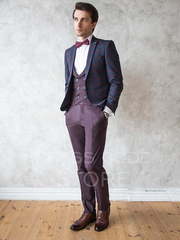 Однобортный, Тройка Свадебный костюм Tartan (Тартан) от Салон мужских костюмов Dress Сode Store 1