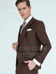 Однобортный, Тройка Свадебный костюм Tobacco (Табакко) от Салон мужских костюмов Dress Сode Store 2