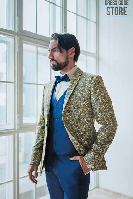 Однобортный, Тройка Свадебный костюм Tokyo от Салон мужских костюмов Dress Сode Store 4
