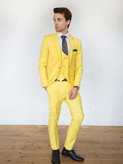 Однобортный, Тройка Свадебный костюм Yellow (Йеллоу) от Салон мужских костюмов Dress Сode Store 2