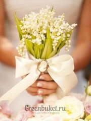 Монобукет из одного вида цветов, Классический вытянутый name от Green Buket 1