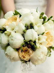 Классический круглый name от VIP-букет - Позитивная Флористика 1