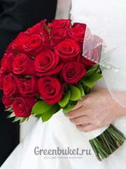 Классический круглый, Монобукет из одного вида цветов name от Green Buket 1