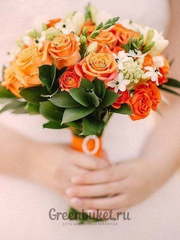 Классический круглый, Монобукет из одного вида цветов name от Green Buket 1