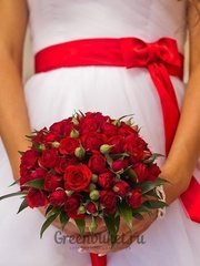 Классический круглый, Монобукет из одного вида цветов name от Green Buket 1