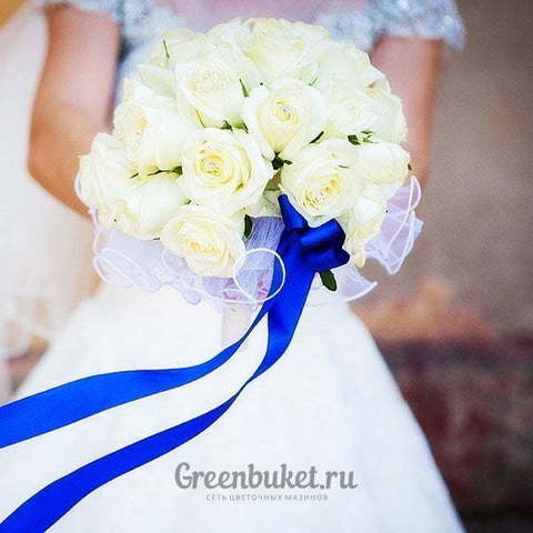 Классический круглый, Монобукет из одного вида цветов name от Green Buket 1