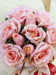 Классический круглый, Монобукет из одного вида цветов name от Green Buket 1