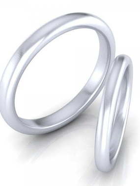Обручальное кольцо из белого золота AOG-WRB-049 из Белое золото от Ювелирный салон Art of glow 1