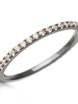 Помолвочное серебряное кольцо с дорожкой из черных фианитов AOG-YMR-0013S из Серебро от Ювелирный салон Art of glow 1