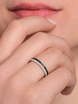 Помолвочное серебряное кольцо с дорожкой из черных фианитов AOG-YMR-0013S из Серебро от Ювелирный салон Art of glow 3