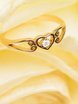 Помолвочное кольцо с сердечком и бриллиантом AOG-ER-0080 из Желтое золото от Ювелирный салон Art of glow 6